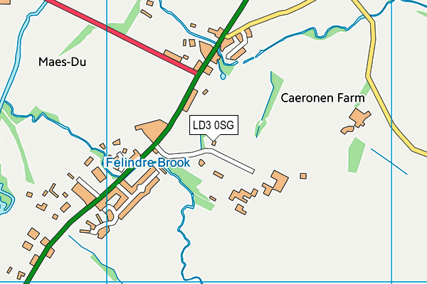LD3 0SG map - OS VectorMap District (Ordnance Survey)