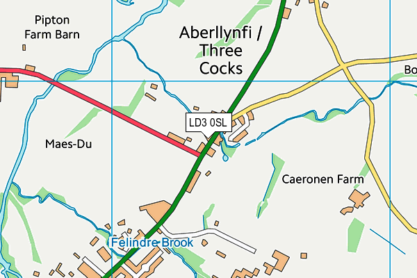 LD3 0SL map - OS VectorMap District (Ordnance Survey)