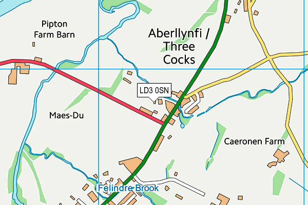 LD3 0SN map - OS VectorMap District (Ordnance Survey)