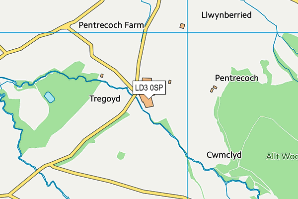 LD3 0SP map - OS VectorMap District (Ordnance Survey)