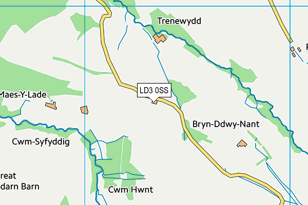 LD3 0SS map - OS VectorMap District (Ordnance Survey)