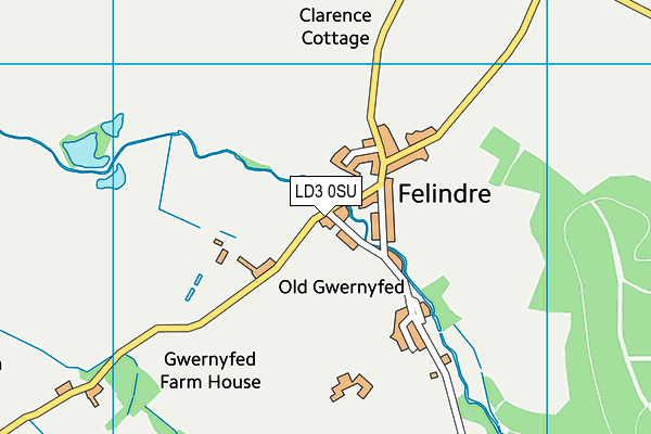 LD3 0SU map - OS VectorMap District (Ordnance Survey)