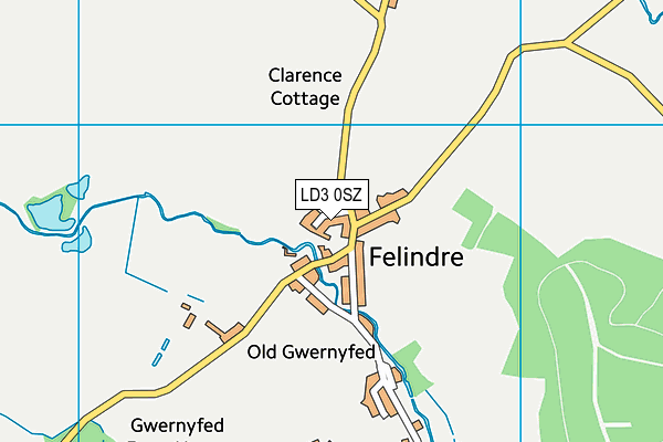 LD3 0SZ map - OS VectorMap District (Ordnance Survey)