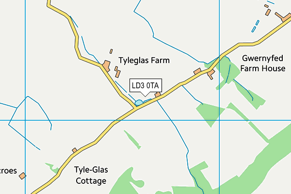 LD3 0TA map - OS VectorMap District (Ordnance Survey)