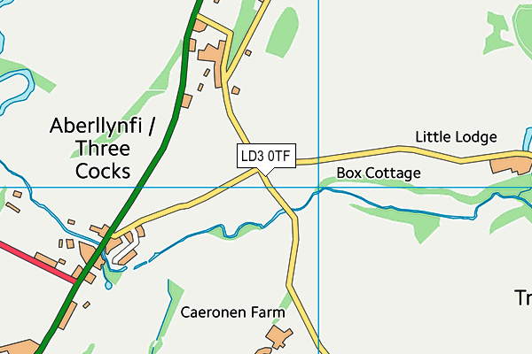 LD3 0TF map - OS VectorMap District (Ordnance Survey)