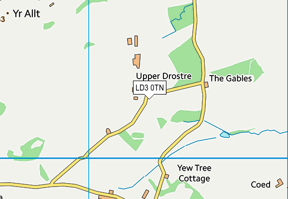 LD3 0TN map - OS VectorMap District (Ordnance Survey)