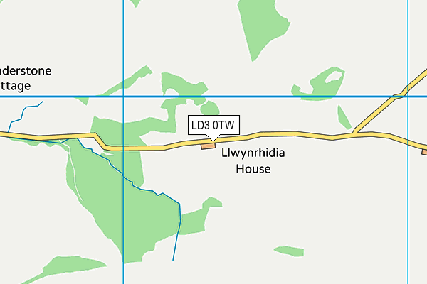 LD3 0TW map - OS VectorMap District (Ordnance Survey)