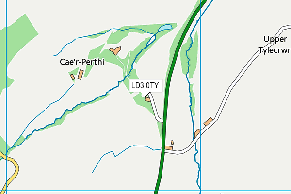 LD3 0TY map - OS VectorMap District (Ordnance Survey)