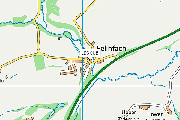 LD3 0UB map - OS VectorMap District (Ordnance Survey)