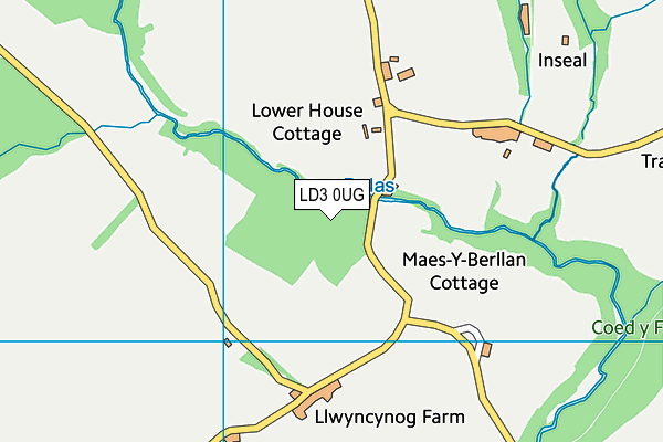 LD3 0UG map - OS VectorMap District (Ordnance Survey)