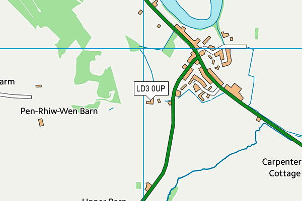 LD3 0UP map - OS VectorMap District (Ordnance Survey)