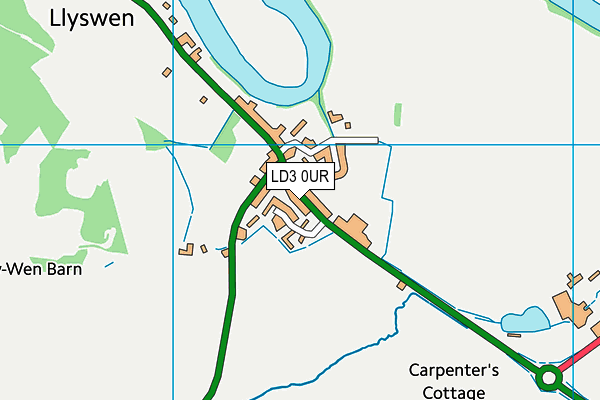 LD3 0UR map - OS VectorMap District (Ordnance Survey)