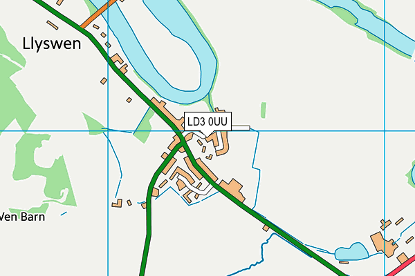 LD3 0UU map - OS VectorMap District (Ordnance Survey)