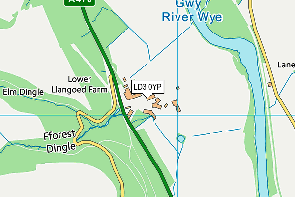 LD3 0YP map - OS VectorMap District (Ordnance Survey)