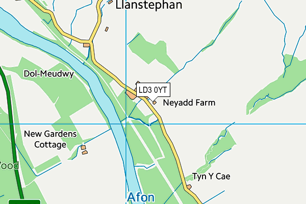 LD3 0YT map - OS VectorMap District (Ordnance Survey)