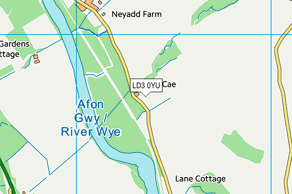 LD3 0YU map - OS VectorMap District (Ordnance Survey)