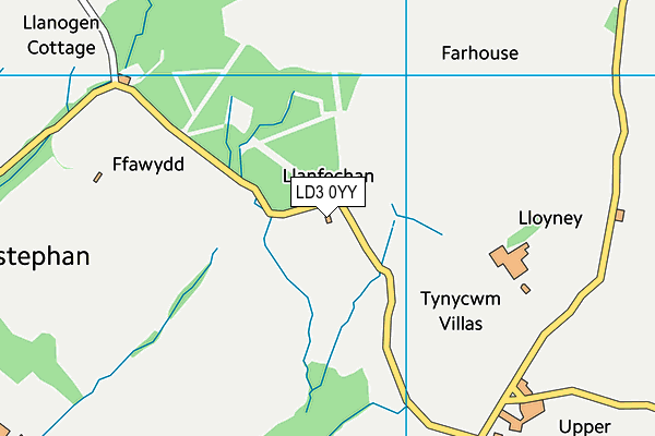 LD3 0YY map - OS VectorMap District (Ordnance Survey)