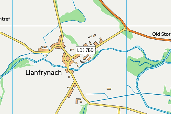 LD3 7BD map - OS VectorMap District (Ordnance Survey)