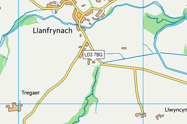 LD3 7BQ map - OS VectorMap District (Ordnance Survey)