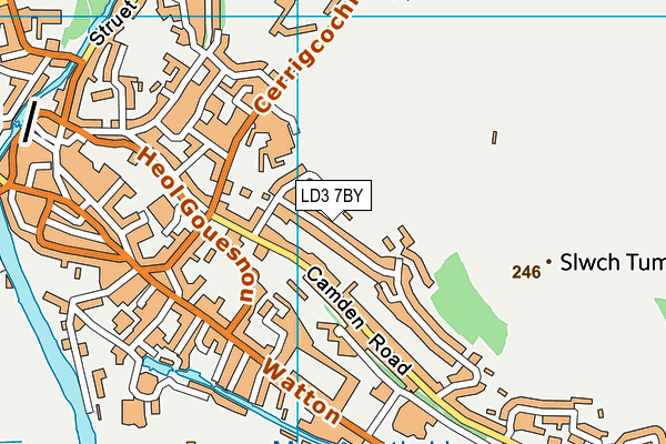 LD3 7BY map - OS VectorMap District (Ordnance Survey)
