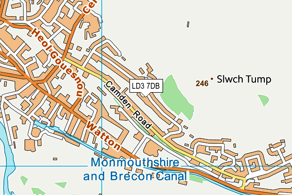 LD3 7DB map - OS VectorMap District (Ordnance Survey)