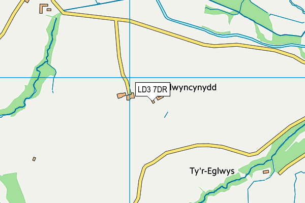 LD3 7DR map - OS VectorMap District (Ordnance Survey)