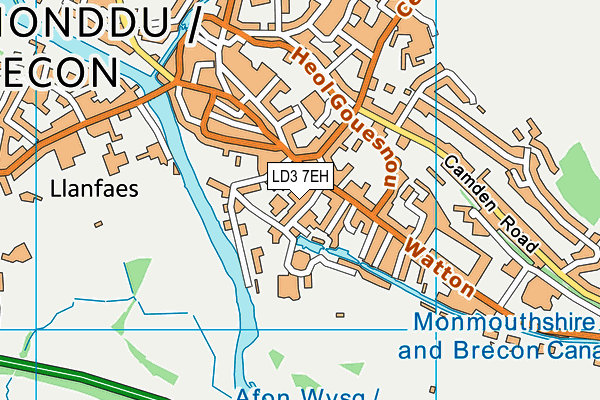 LD3 7EH map - OS VectorMap District (Ordnance Survey)