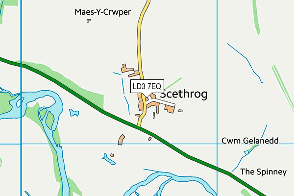 LD3 7EQ map - OS VectorMap District (Ordnance Survey)