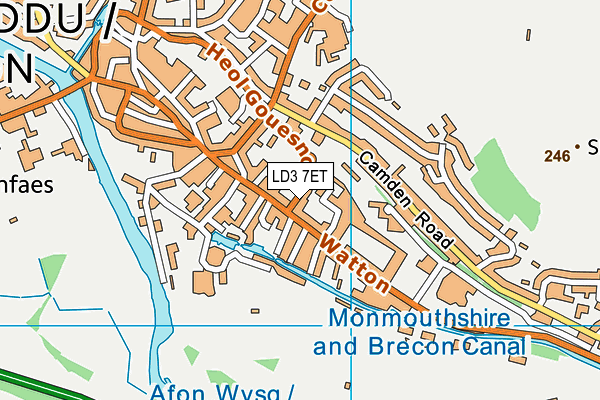 LD3 7ET map - OS VectorMap District (Ordnance Survey)