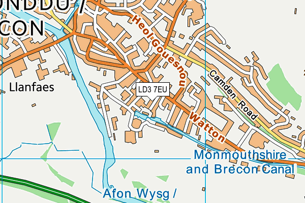 LD3 7EU map - OS VectorMap District (Ordnance Survey)