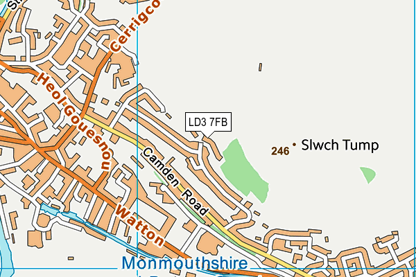 LD3 7FB map - OS VectorMap District (Ordnance Survey)