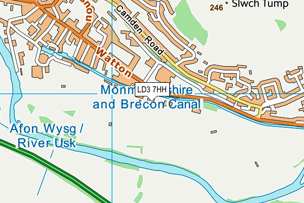 LD3 7HH map - OS VectorMap District (Ordnance Survey)