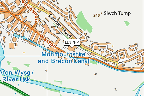 LD3 7HP map - OS VectorMap District (Ordnance Survey)