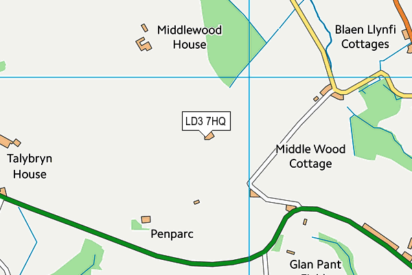 LD3 7HQ map - OS VectorMap District (Ordnance Survey)