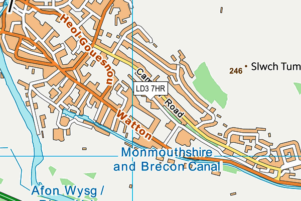 LD3 7HR map - OS VectorMap District (Ordnance Survey)
