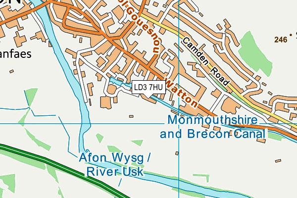 LD3 7HU map - OS VectorMap District (Ordnance Survey)