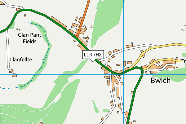 LD3 7HX map - OS VectorMap District (Ordnance Survey)