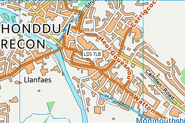 Map of BRECON TAP CATERING LTD. at district scale