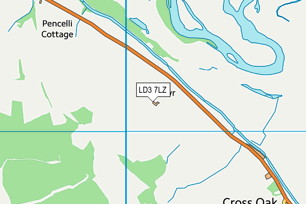 LD3 7LZ map - OS VectorMap District (Ordnance Survey)