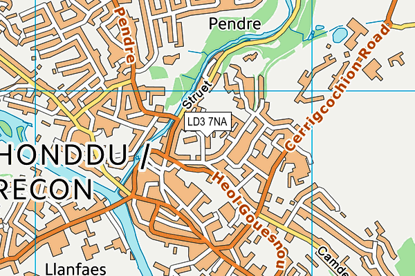 LD3 7NA map - OS VectorMap District (Ordnance Survey)