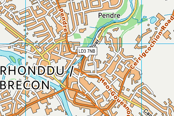 LD3 7NB map - OS VectorMap District (Ordnance Survey)