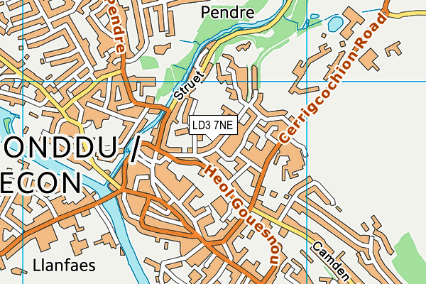 LD3 7NE map - OS VectorMap District (Ordnance Survey)