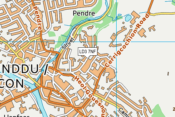 LD3 7NF map - OS VectorMap District (Ordnance Survey)