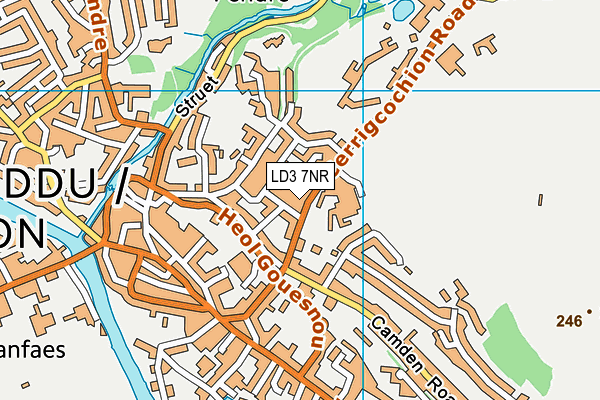 LD3 7NR map - OS VectorMap District (Ordnance Survey)