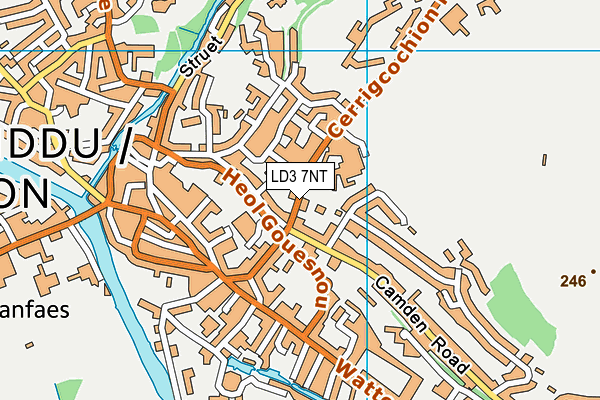 LD3 7NT map - OS VectorMap District (Ordnance Survey)