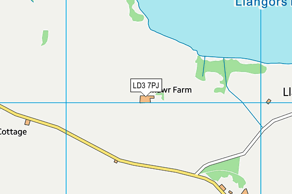 LD3 7PJ map - OS VectorMap District (Ordnance Survey)