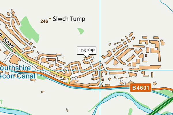 LD3 7PP map - OS VectorMap District (Ordnance Survey)