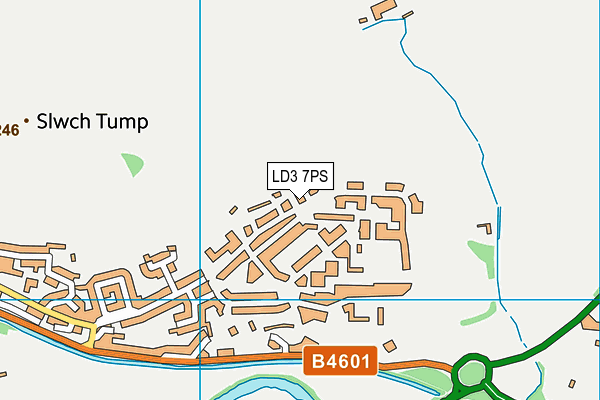 LD3 7PS map - OS VectorMap District (Ordnance Survey)