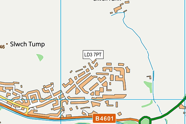 LD3 7PT map - OS VectorMap District (Ordnance Survey)