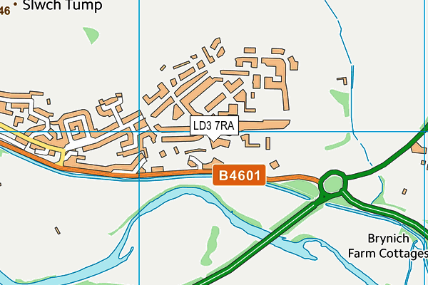 LD3 7RA map - OS VectorMap District (Ordnance Survey)